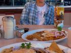Me with my favorite food in Mexico (and maybe the entire world), chilaquiles