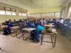 Malawian classrooms are usually very bare