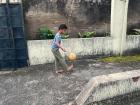 I play soccer with my neighbor after school sometimes