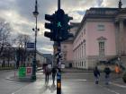 The green Ampelmännchen letting you know it is safe to cross the street