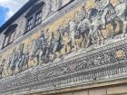 A porcelain mural dedicated to the Kings of Saxony