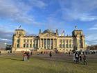 The sun and clear skies around the Reichstag, Germany's capital building