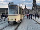 A historic tram in Dresden