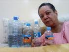 Some of the different sizes of bottled drinking water