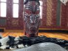 Te Matatini Mauri Stone and a Kākahu (Maori cloak)