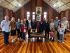 With the delegation who welcomed us to Hoani Waititi Marae 