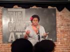 Me doing my first comedy standup (in English) at The Comedy Attic! December 2021 