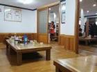 This is what the tables look like in a traditional Korean restaurant, where people sit on the floor