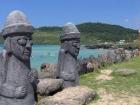 Here is what the Grandfather Stones look like on Jeju Island