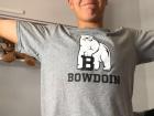 Martín repping the Bowdoin shirt I got him!