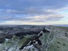 A beautiful view of Edinburgh from a snowy hike my friend and I went on