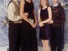 Freshman year Homecoming: me and my short date with my best friend and her tall date!