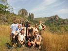 My first student group out trekking in rural Guinea