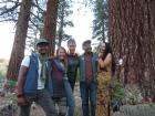 Hanging out in a forest with international colleagues from Cambodia, Nepal, and the UK