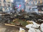 Here is a picture of a burned sculpture at the end of the festival in Valencia, Spain