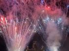 Here are fireworks from the end of the Fallas parade in Valencia, Spain
