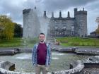 A fountain outside Kilkenny Castle