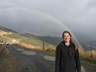 A beautiful rainbow in the mountainous Tusheti region