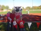 Me at a University of Wisconsin soccer game with my family when I was young 