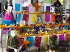 The first ofrenda I saw this year was placed at the library