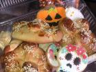 Some "pan de muerto" ("bread of the dead") I received as a gift
