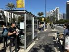 Typical bus stop in Israel