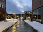 In addition to a cultural hub and a tourist hot-spot, Tromsø is also a university town (pictured on campus)