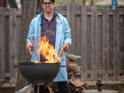 Eric may have a DVM, but he is also a Grill Master!