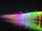 This is the Banpo bridge light show at the infamous Hangang River