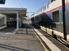 At a train stop in Bayeux, in Normandy