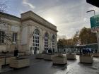 Outside an RER station