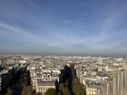 The view from the top of the Arc de Triomphe!