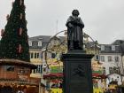 The Beethoven monument on the Münsterplatz (one of the town squares) in Bonn