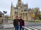 With a friend in Bayeux, Normandy