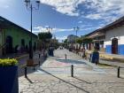 The town square of Grenada, very open to street vendors and restaurants all around