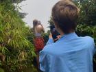 Photoception! My friend Emma and I in the famous Monteverde Cloud Forest