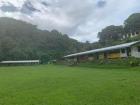 Sawau District School and hills