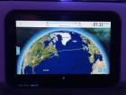 The plane I took to Ghana showed us a virtual map of our flight and the world!