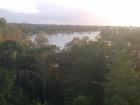 You can see a boat in the distance!
