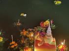 A giant krathong made out of styrofoam