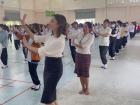 Here I am practicing one of the folk dances that my students will perform at the festival opening ceremony