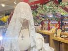Beautiful veils on display in the gift shop