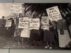 An image of Black Africans protesting for freedom from the Langa Heritage Museum