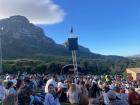 Behind Table Mountain, there is an outdoor concert venue