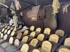 The Plaza del Pilar hosted a Goyesco Market where vendors sold a variety of products such as spices, handmade jewelry, and wood products in honor of the 2nd Goya Festival