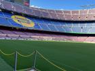 The view inside FC Barcelona's stadium
