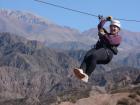 Me ziplining over the Mendoza river!