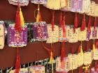 Messages written by locals and hung next to a temple to provide well wishes and good fortune