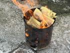 All around the streets in Taiwan, you can see these bins of burning ghost money for the Gods as an omen for financial prosperity in the New Year