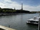 Every day, I walk across a bridge over the Seine to get to class, which gives me an amazing view of the river